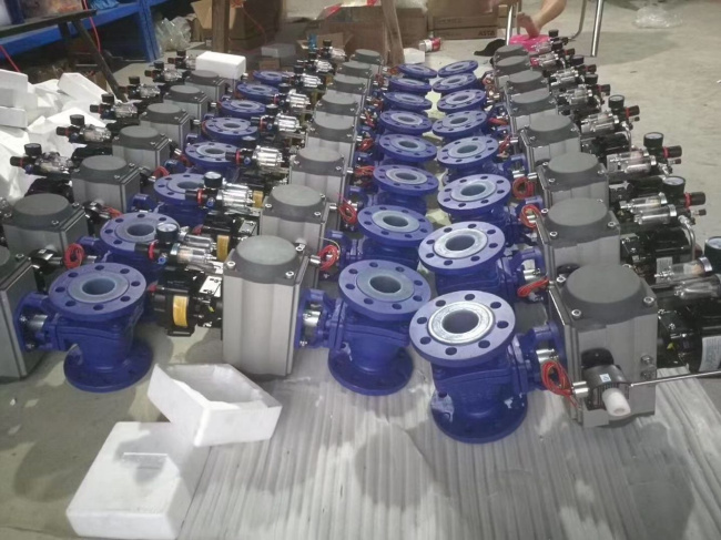 氣動襯氟球閥圖片 氣動襯氟球閥圖片